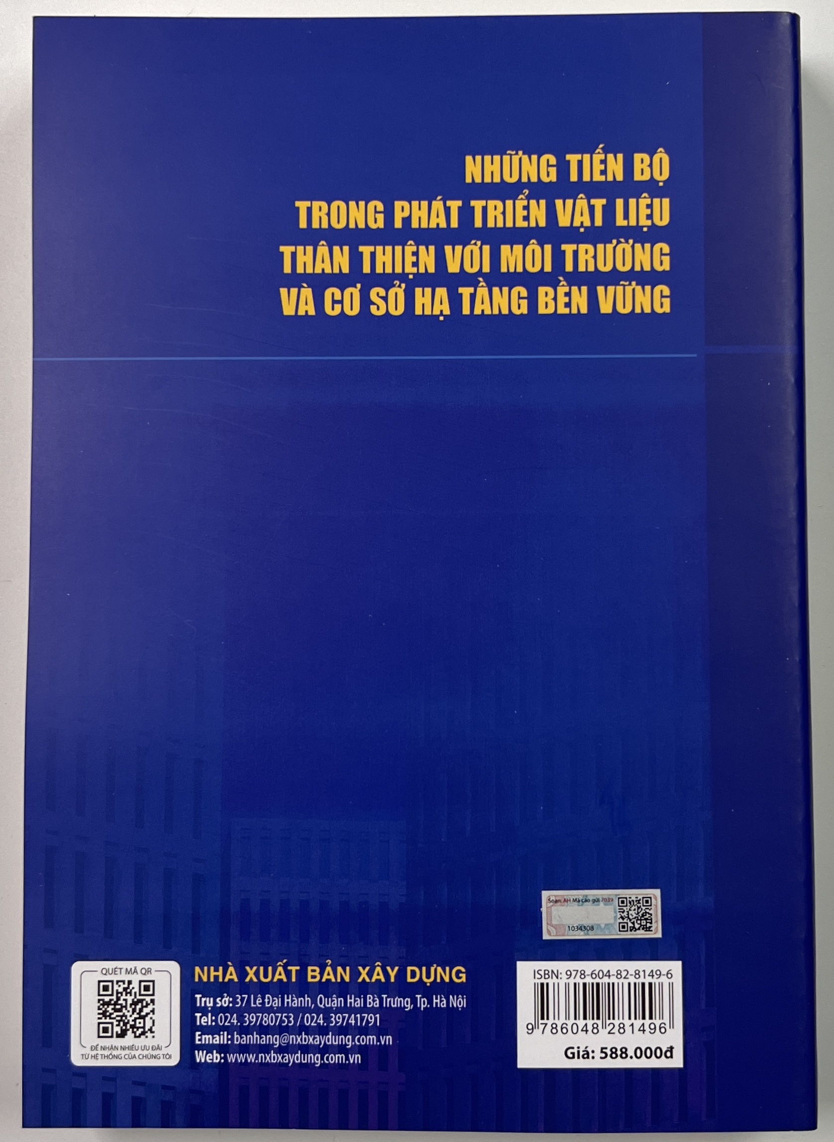 Sách - Những Tiến Bộ Trong Phát Triển Vật Liệu Thân Thiện Với Môi Trường Và Cơ Sở Hạ Tầng Bền Vững