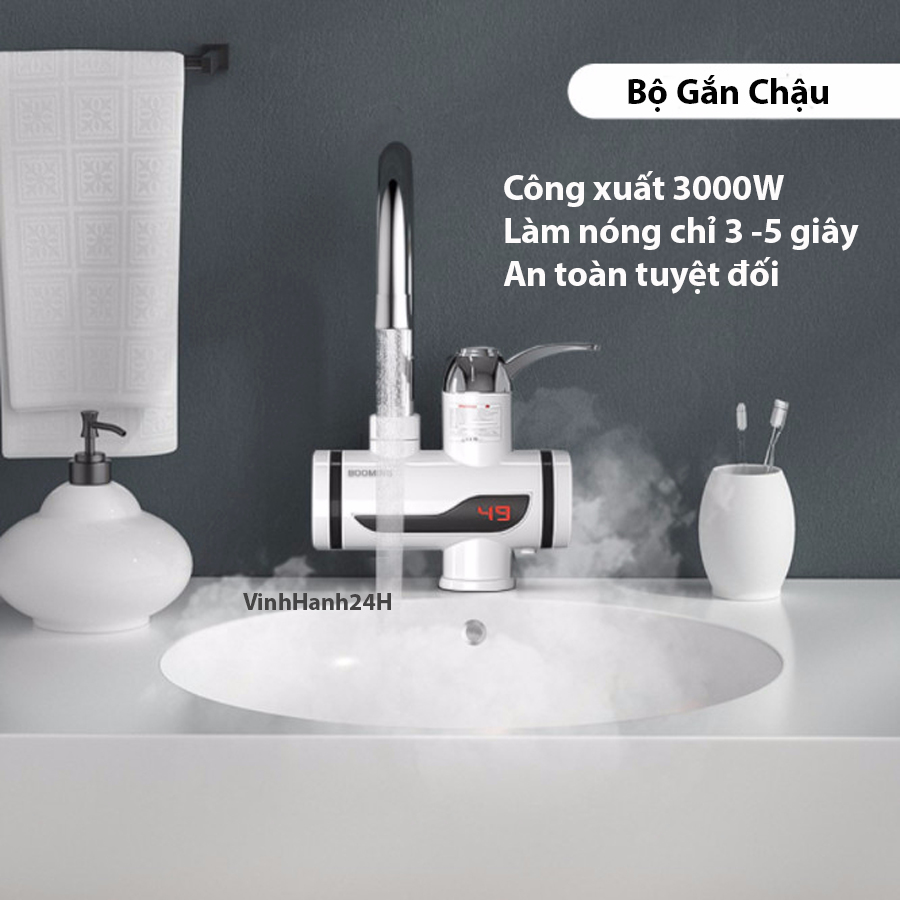 Vòi Nước Nóng lạnh trực tiếp tắm giặt rửa chén Bát