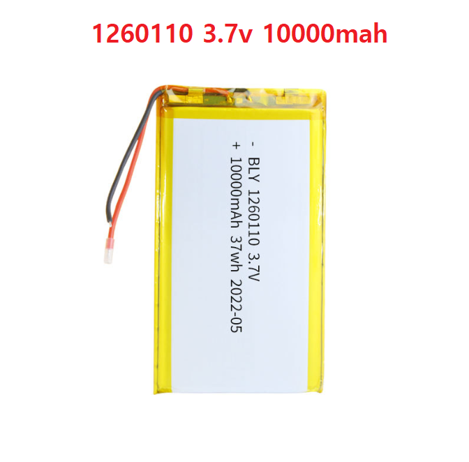 Pin Sạc Lithium Polymer 3.7V 10000mah 1260110 Cho tai nghe,loa Mp3 MP4 MP5 GPS PSP Bluetooth hàng mới