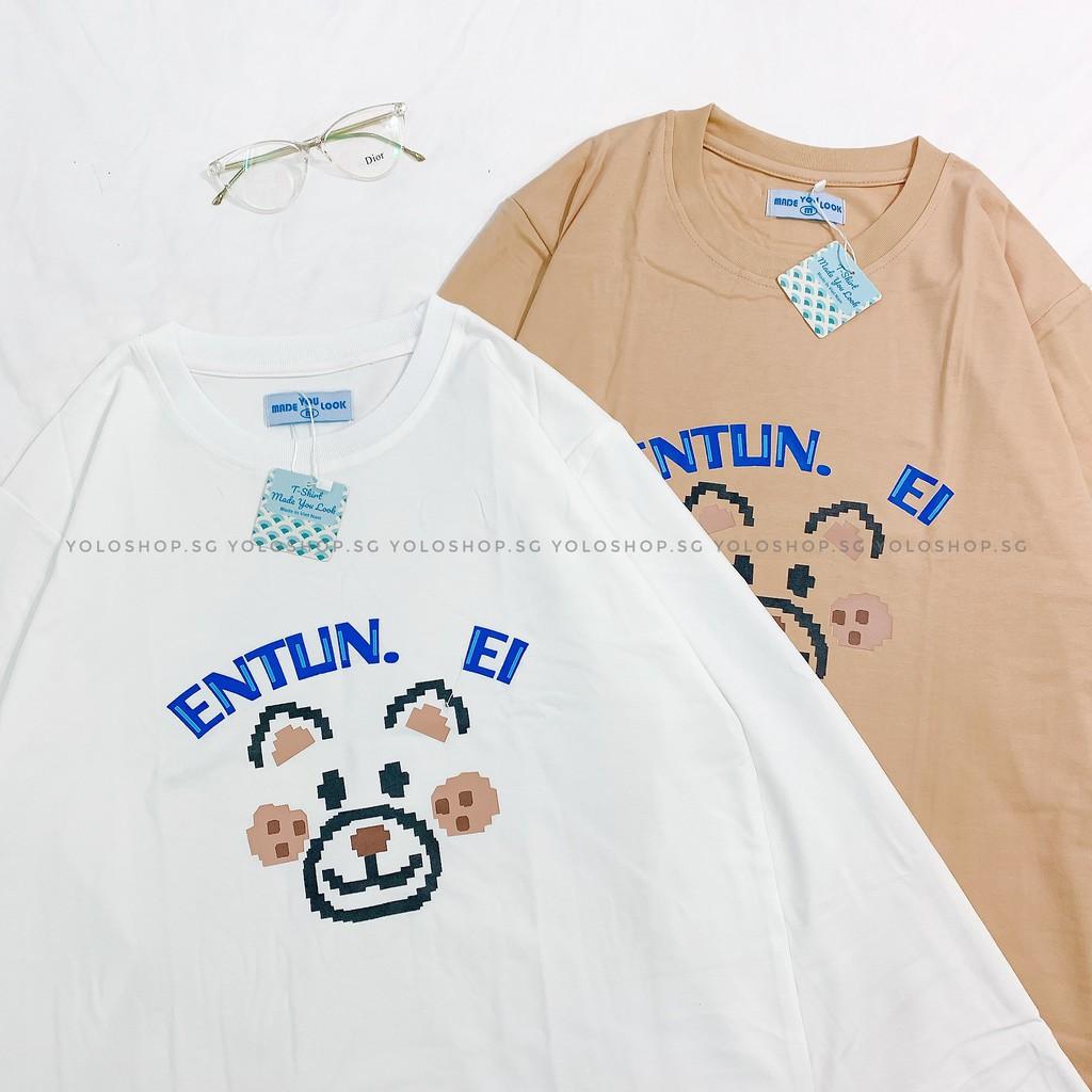 Áo Thun Tay Dài Unisex GẤU ETUN Ulzzang Thu Đông
