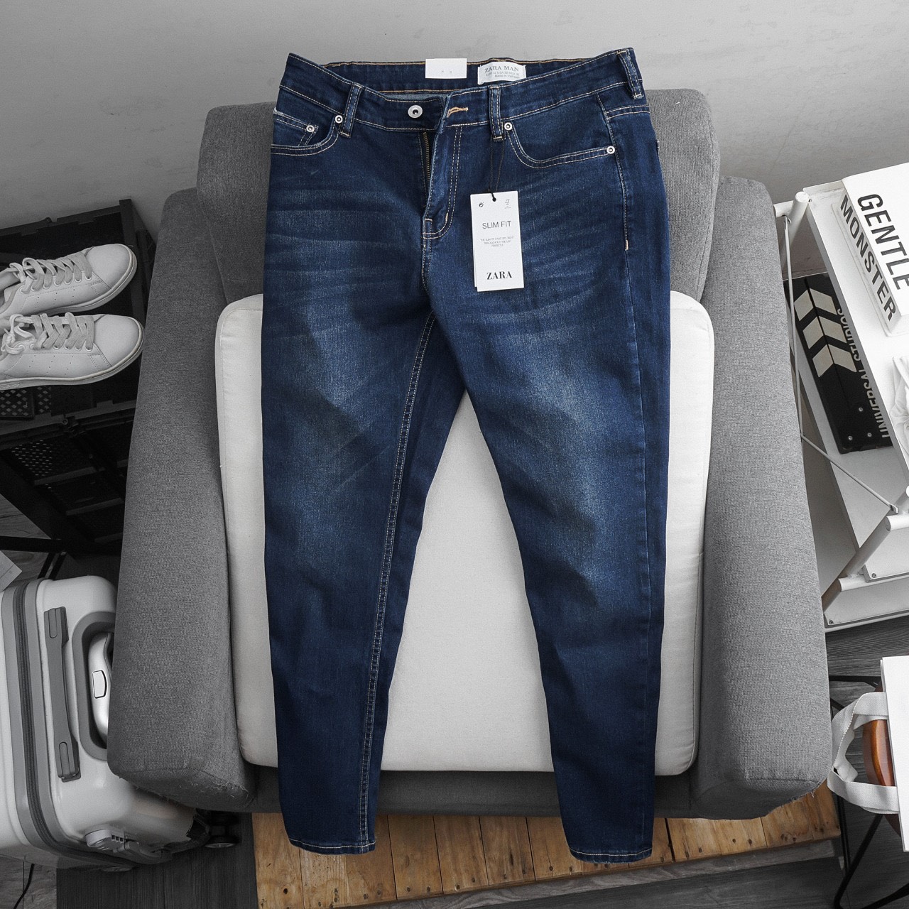 Quần jean nam rách bụi thời trang VNXK