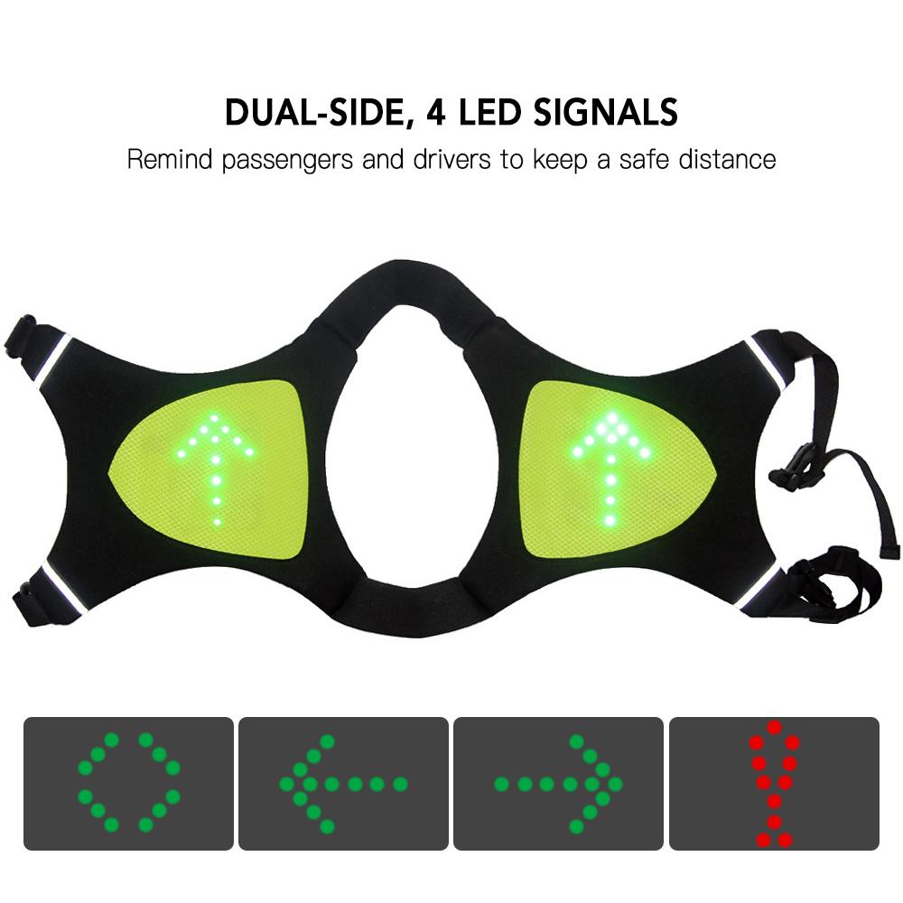 Áo Vest Balo Bền Siêu Nhẹ Chống Nước Phù Hợp Cắm Trại Thể Thao Ngoài Trời Leo Núi Có Đèn Led Báo Hiệu An Toàn Điều Khiển Từ Xa Không Dây