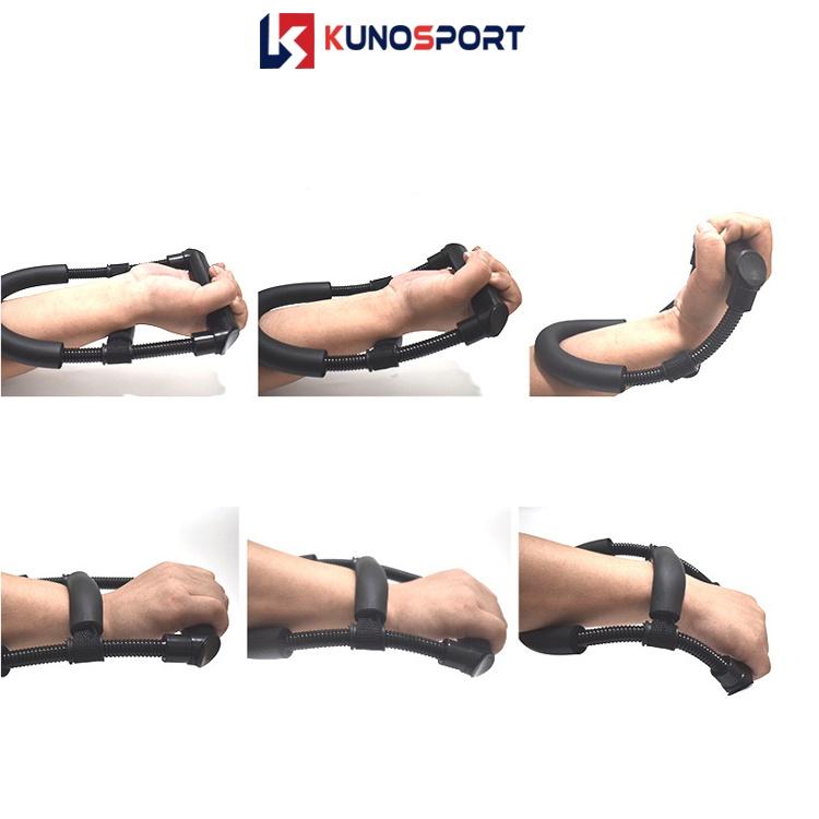 Combo dụng cụ tập cơ tay KUNO SPORT, kìm bóp tay chữ R có đếm số và dụng cụ tập tay chữ U