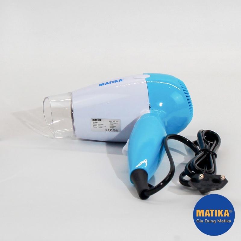 Máy Sấy Tóc Mini MATIKA 650W MTK-3312-Màu ngẫu nhiên-Hàng chính hãng