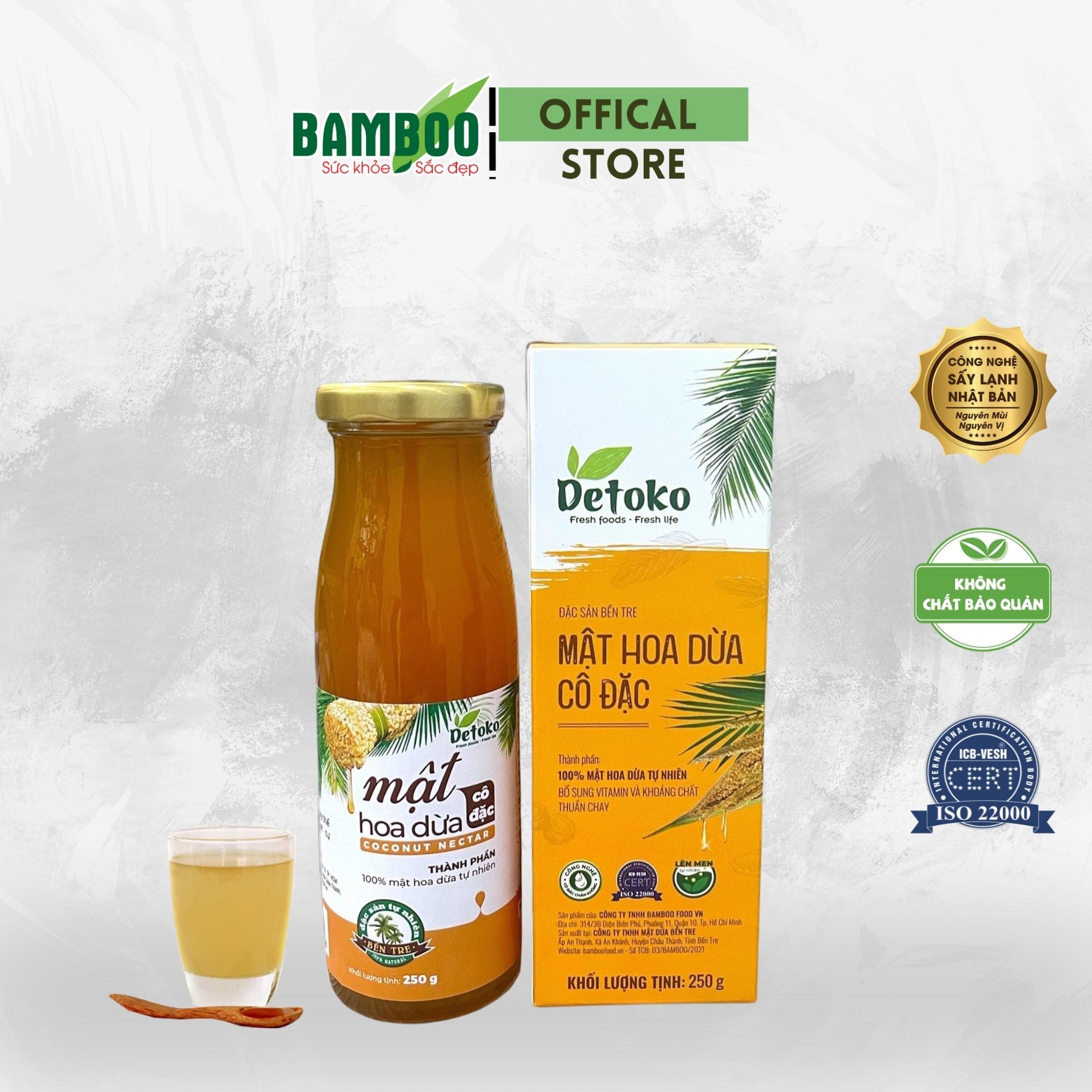 Mật hoa dừa BAMBOO nguyên chất, 100% từ thiên nhiên 250g