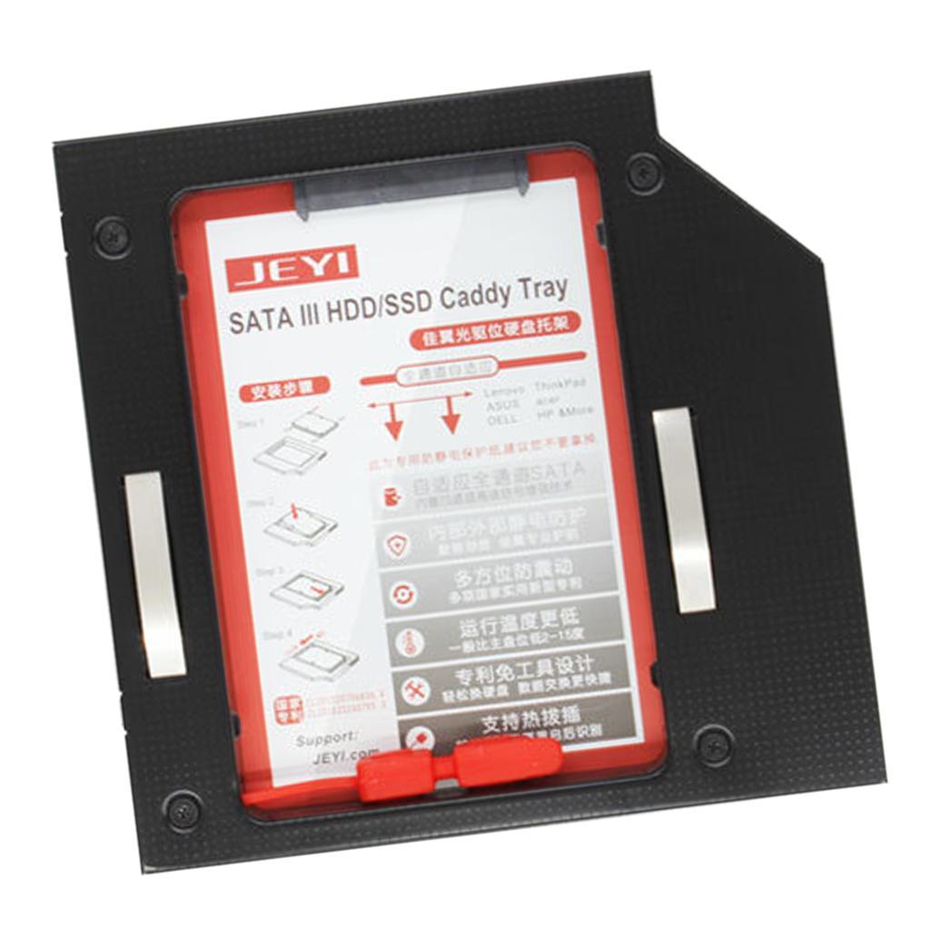 2.5'' 12.7mm  SSD HDD  Caddy Tray Aluminum Optical Drive Bay