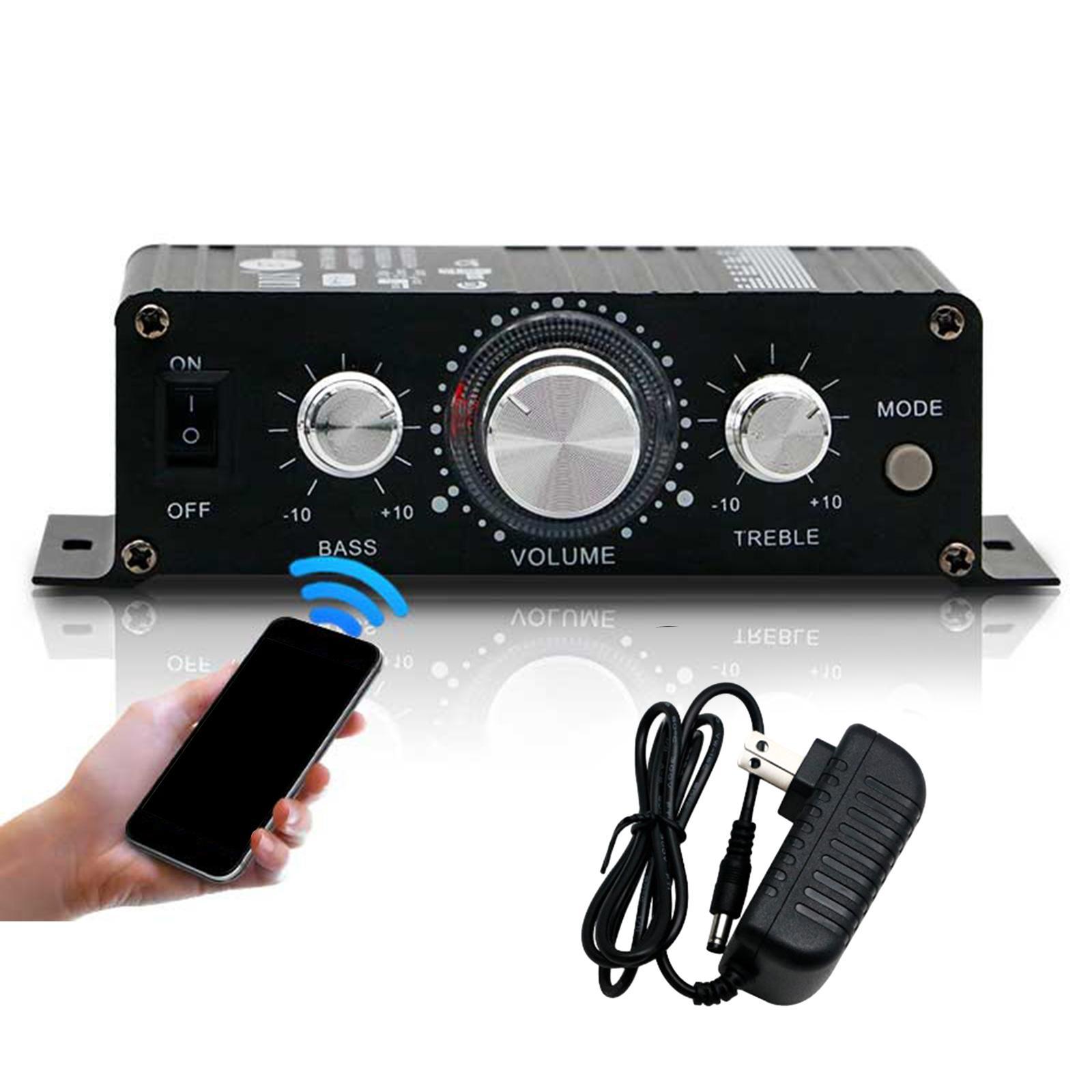 Bluetooth Power Amplifier Professional HiFi Sound for Home Theater Car Party