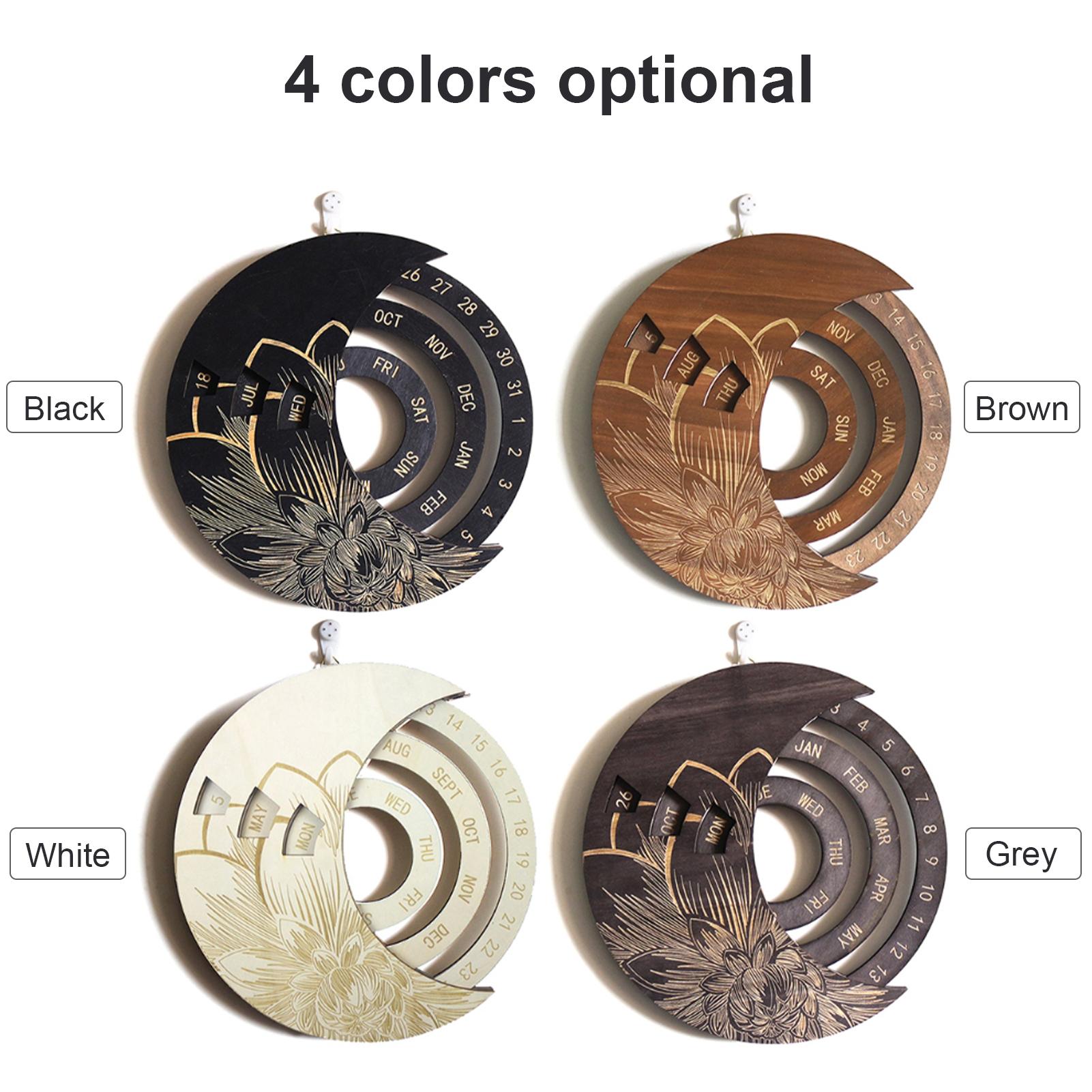 Lịch gỗ Treo tường Lịch vạn niên Trang trí cho Văn phòng Nhà hàng