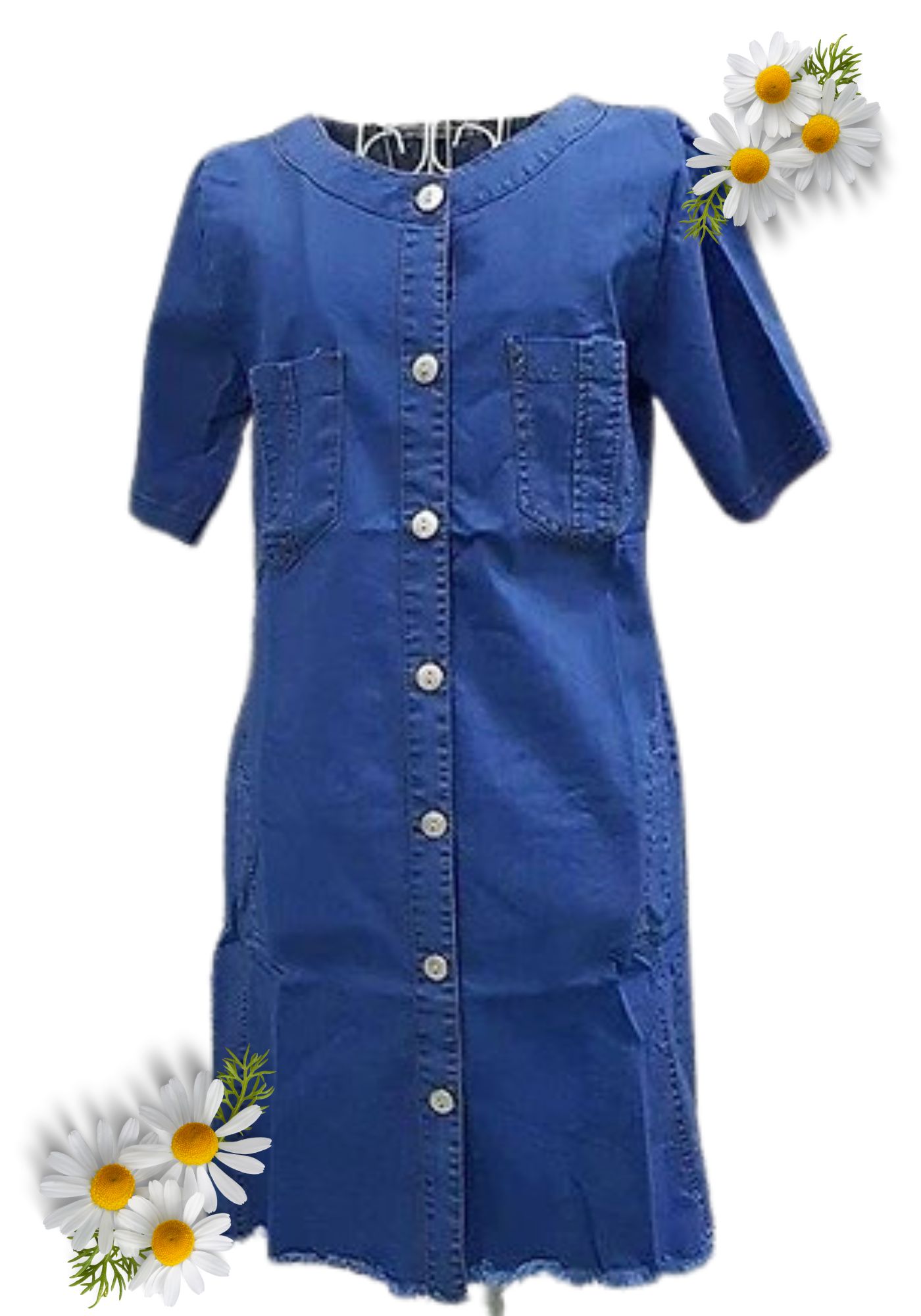 Đầm Denim Suông Lai Tua Rua chất denim dày dặn,mềm và co giãn tốt dễ mặc. Đầm thích hợp đi chơi,đi làm công sở hoặc những buổi tiệc nhỏ