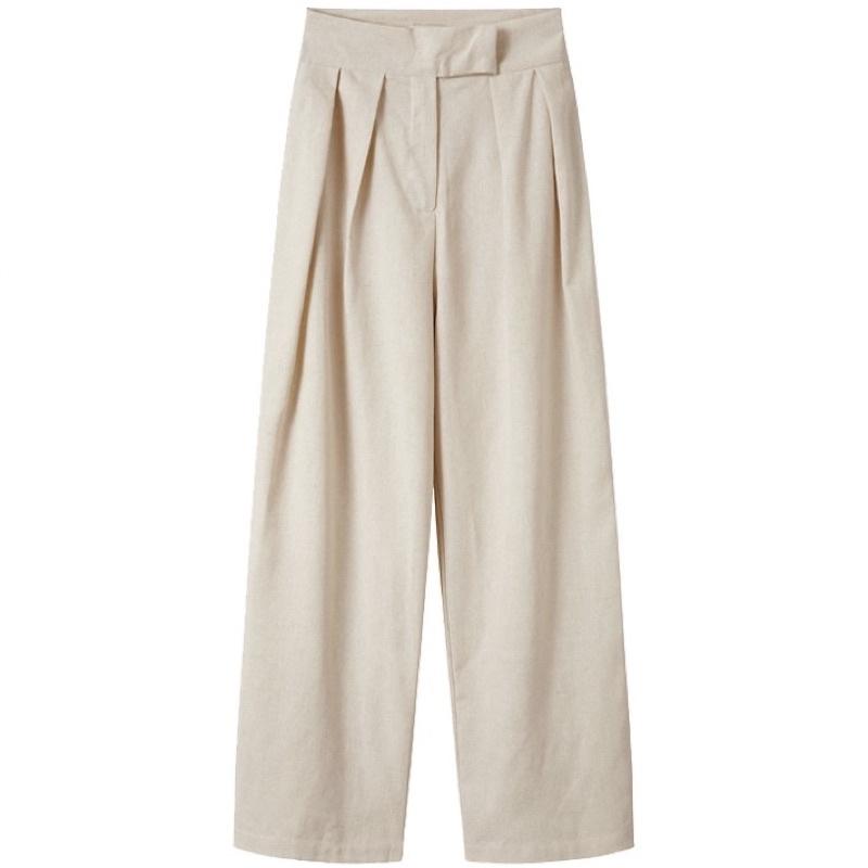 QUẦN BAGGY LINEN KEM