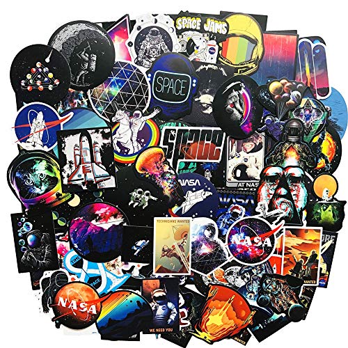 Set 60 Sticker NASA ảnh decal hình dán ép lụa