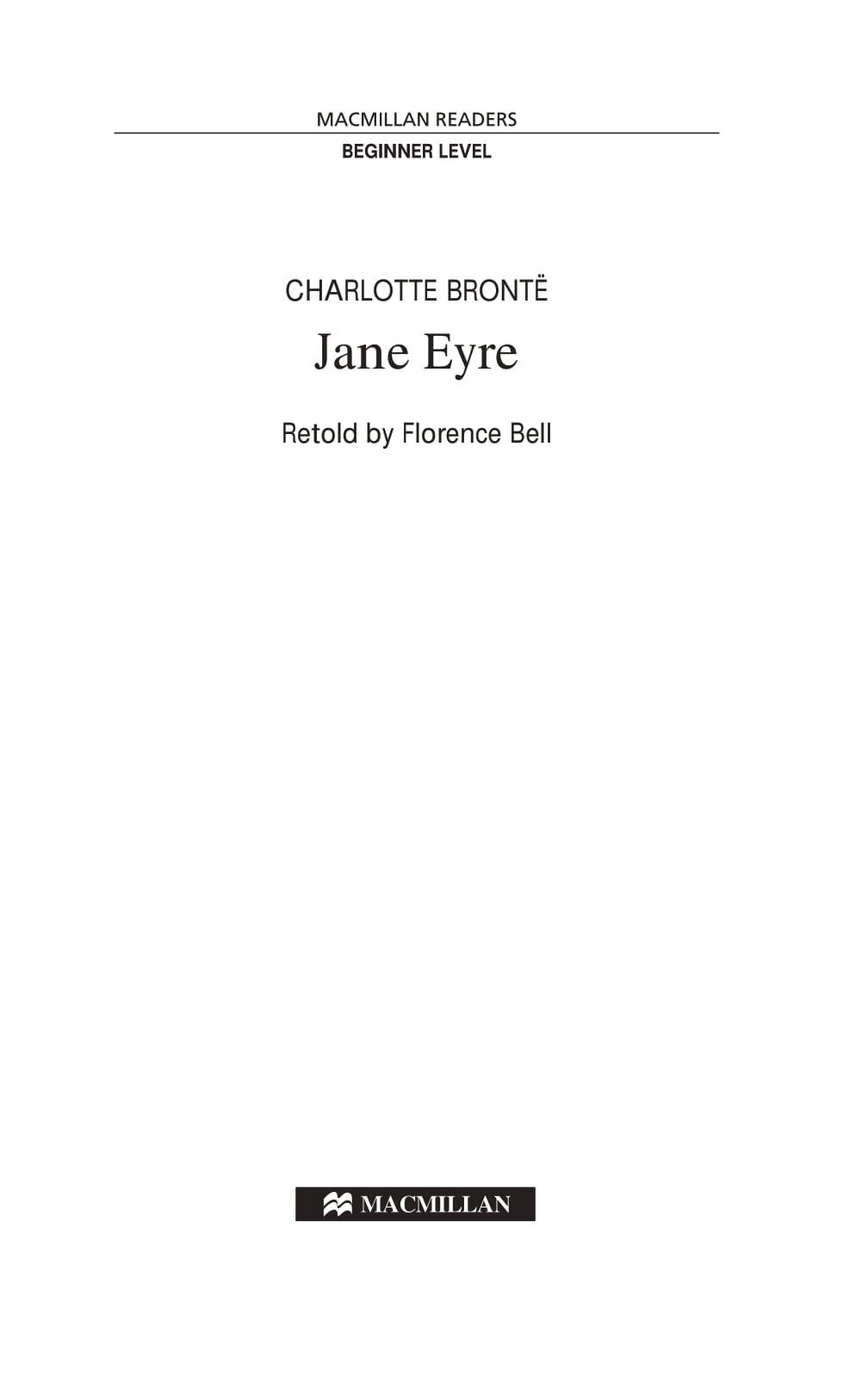 Macmillan Reader - Beginner: Jane Eyre (No CD)