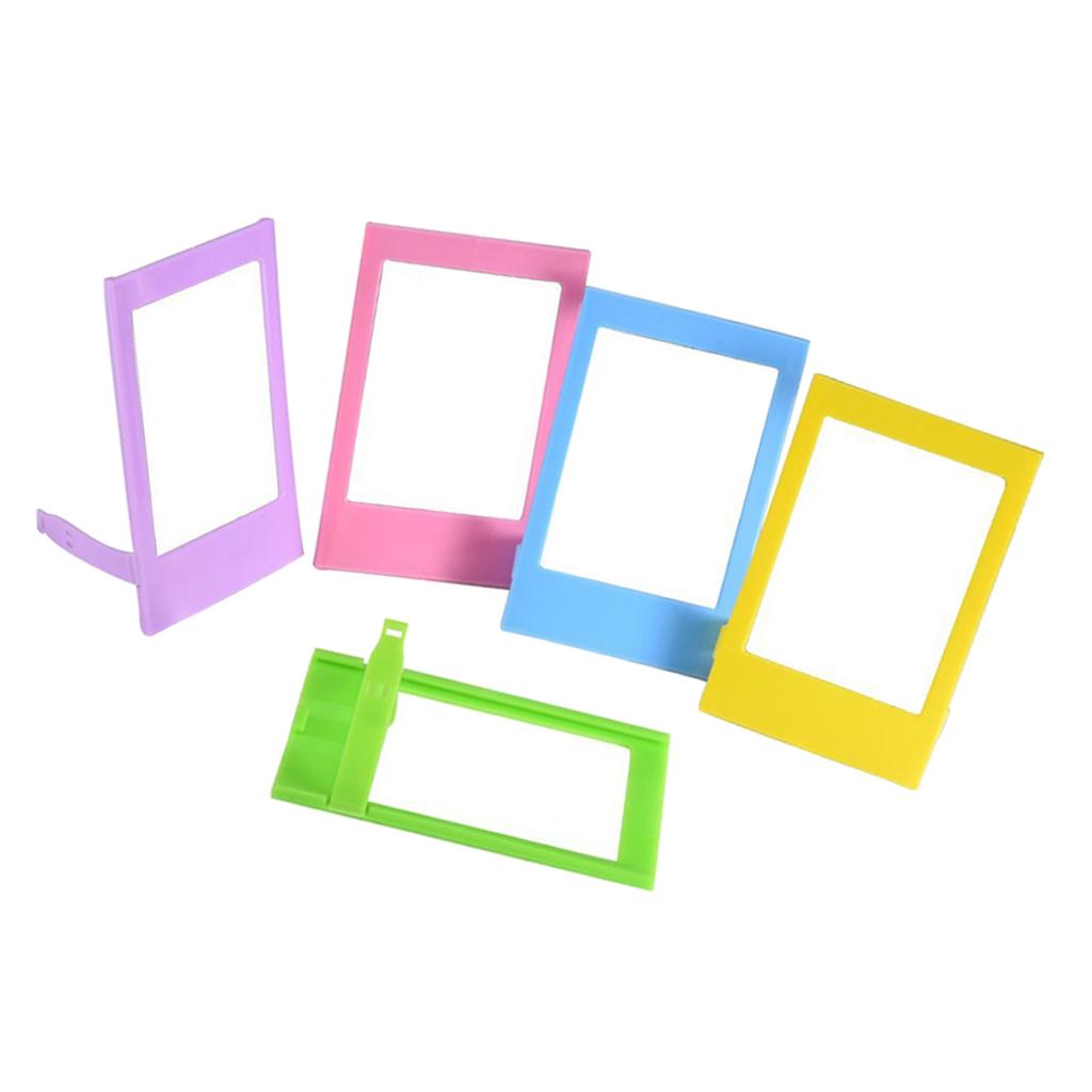 2x5 Colors 3 "plastic Table Top Photo Frame for Fujifilm Instax Mini 9 8 8+ 7s 70