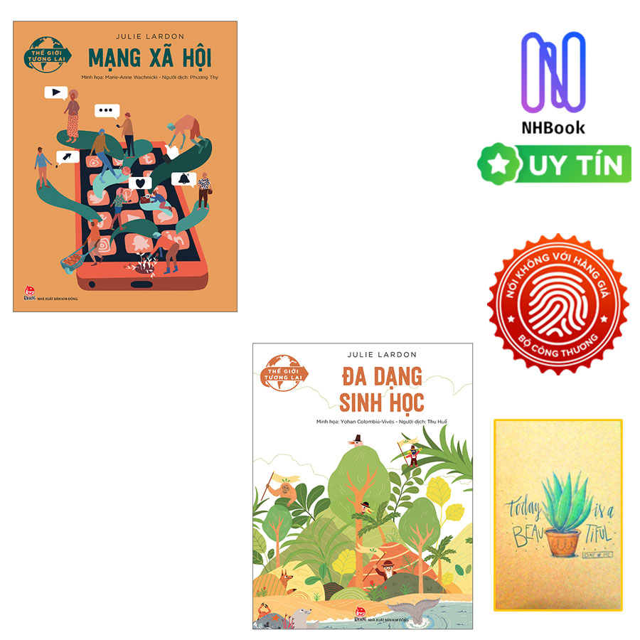 Combo Sách Thế Giới Tương Lai  : Mạng Xã Hội Và Đa Dạng Sinh Học - Tặng Sổ Tay Xương Rồng