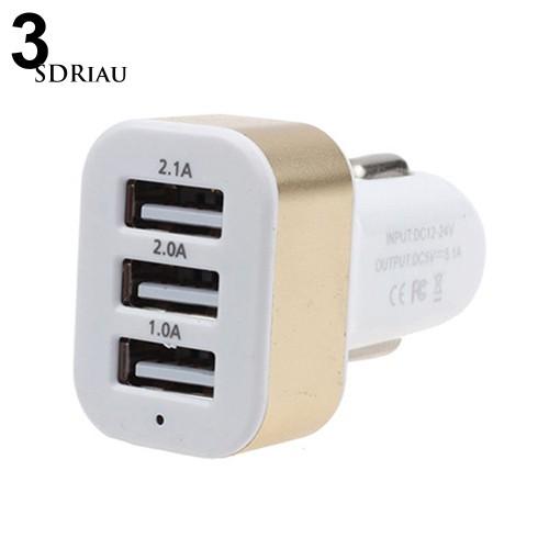 Củ sạc nhanh 3 cổng usb cho iPhone Samsung