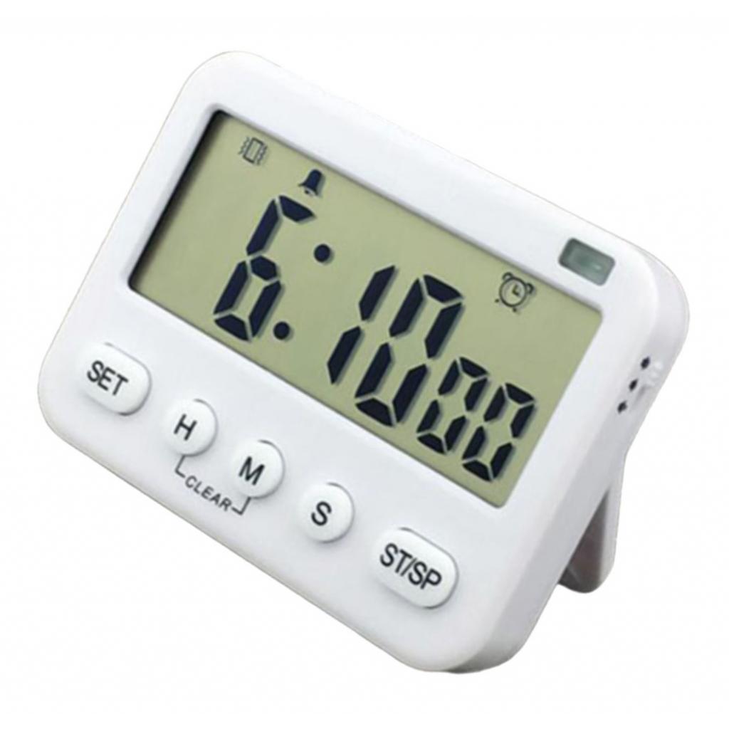 2pcs LED Digital Alarm Clock Desk Table Timer Vibration Switch Timer