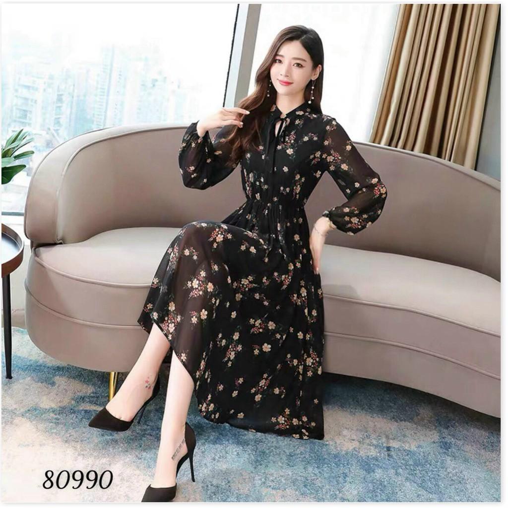 ĐẦM VOAN LỤA HOA DỰ TIỆC DÀNH CHO CÁC QUÝ CÔ THỜI TRANG NEMO36 STORE