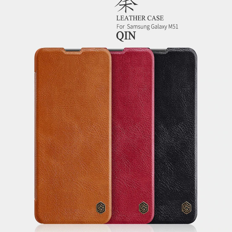 Bao da SamSung Galaxy M51 Nillkin Qin chính hãng