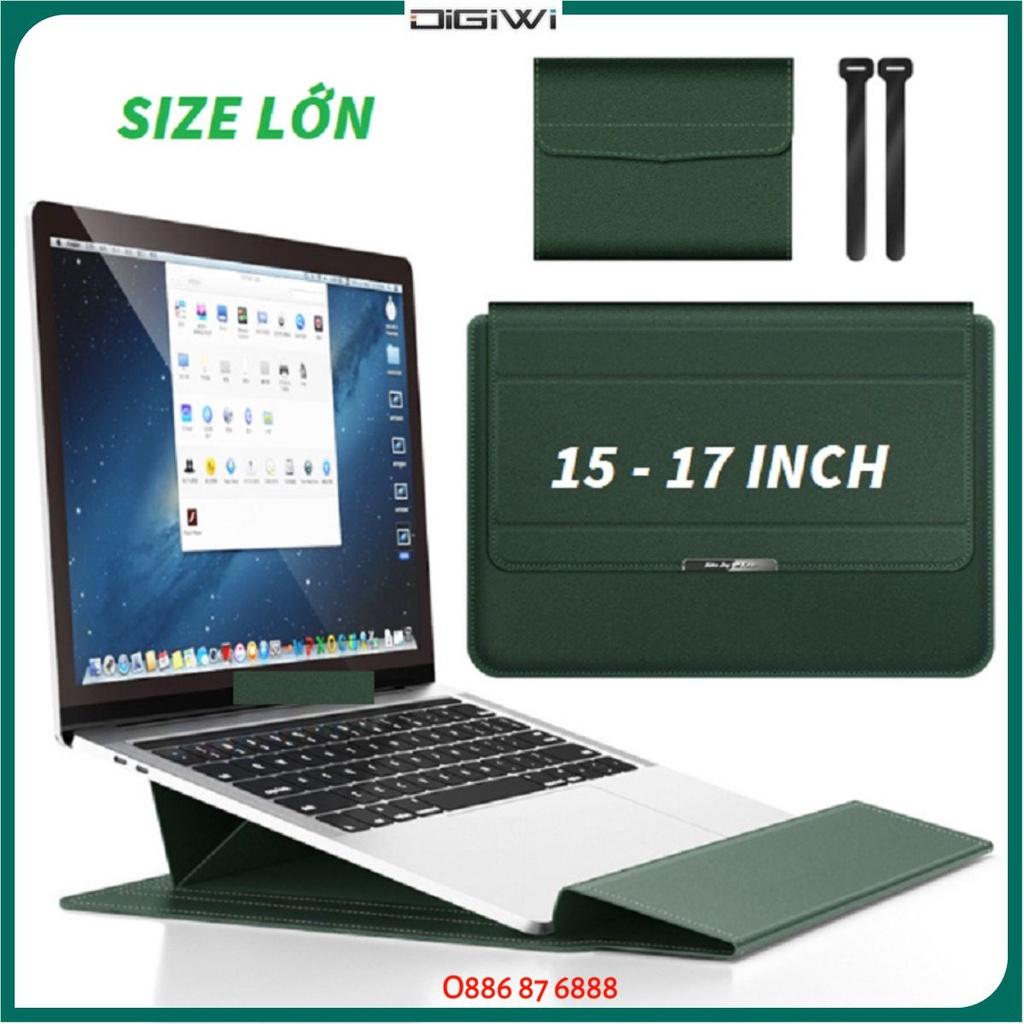 Bao da PU đựng laptop cao cấp, kiêm kê tản nhiệt, tặng kèm túi phụ kiện xinh xắn