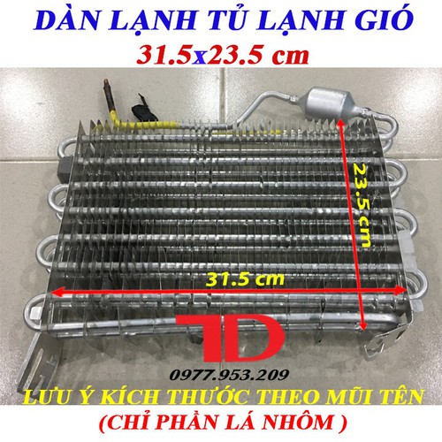 Dàn lạnh tủ quạt gió 31.5x23.5 Cm