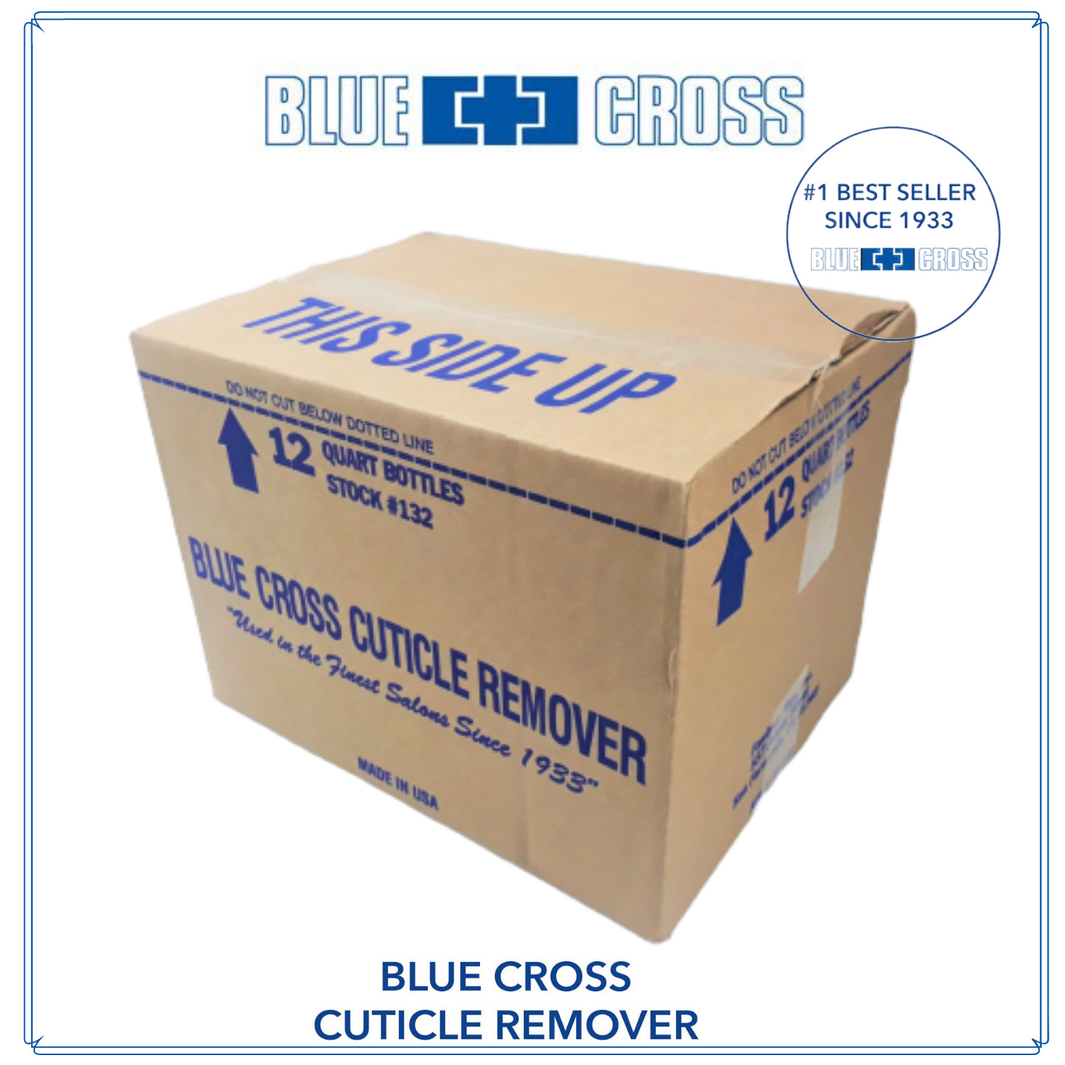 Combo 12 chai nước mềm da nail hiệu Blue Cross nhập khẩu từ Mỹ, không cần ngâm nước, dung tích 946ml/ chai
