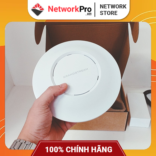 Bộ Phát WiFi Grandstream GWN7605 (Hàng Chính Hãng) - Hỗ Trợ 100+ User, Chuẩn AC MU-MIMO 1167Mbps (Không Kèm Nguồn)