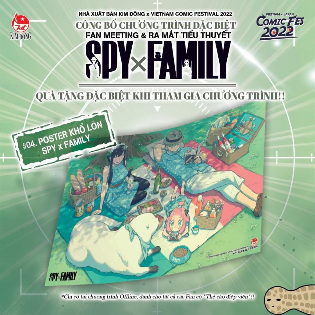 Poster Spy x Family Vietnam Comic Fesival 2022 - Poster Off - NXB Kim Đồng