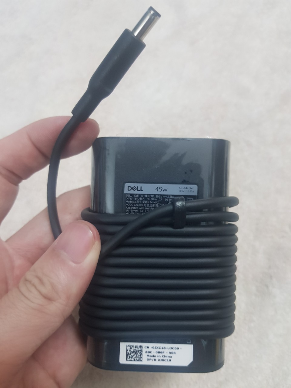 Adapter Sạc laptop Dell Oval 45w đầu kim nhỏ  4.5 mm x 3.0 mm dùng cho laptop XPS 11 12 13 L321X L322X /L221X Ultrabook - Hàng chính hãng