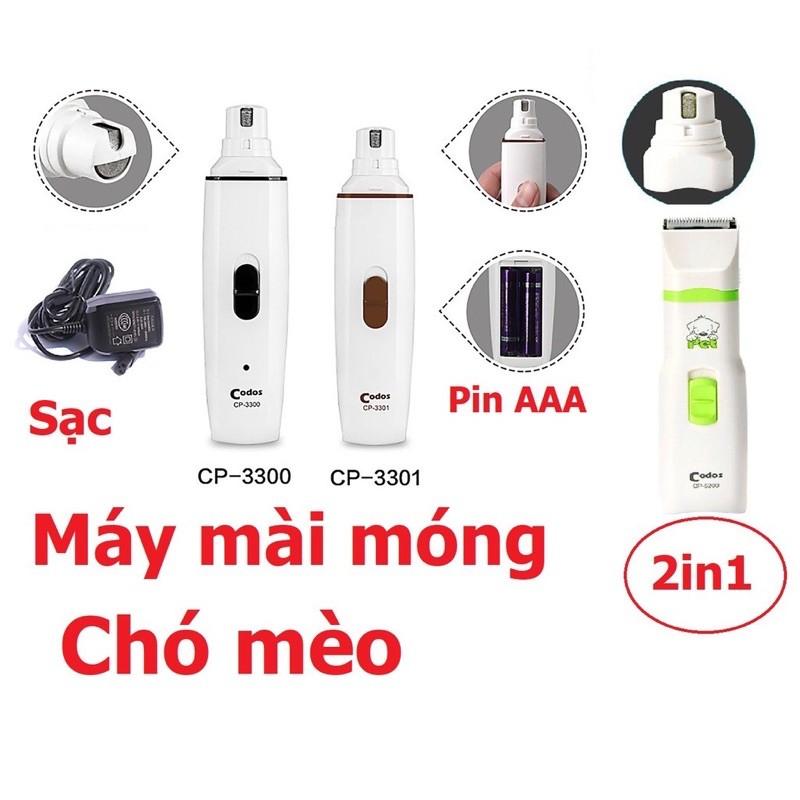 Máy mài móng và cạo bàn cho chó mèo CODOS CP-3300 và CODOS CP-5200