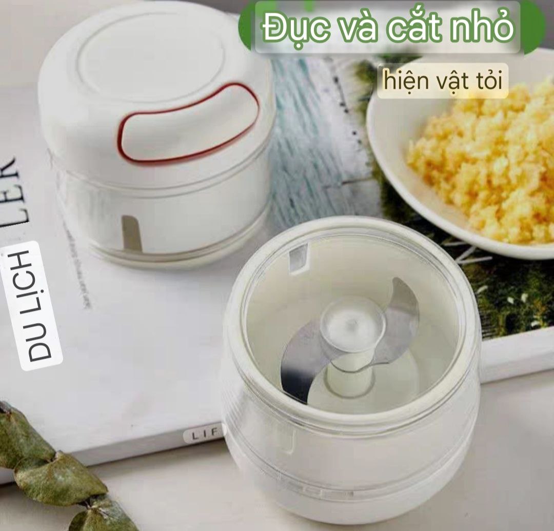 MÁY XAY TỎI GIA VỊ KÉO DÂY MINI THÔNG MINH