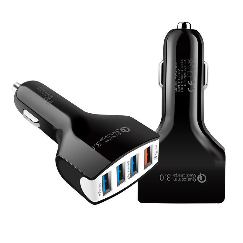Tẩu Sạc Điện Thoại 4 Cổng USB 5V 3.1A Cho Xe Hơi