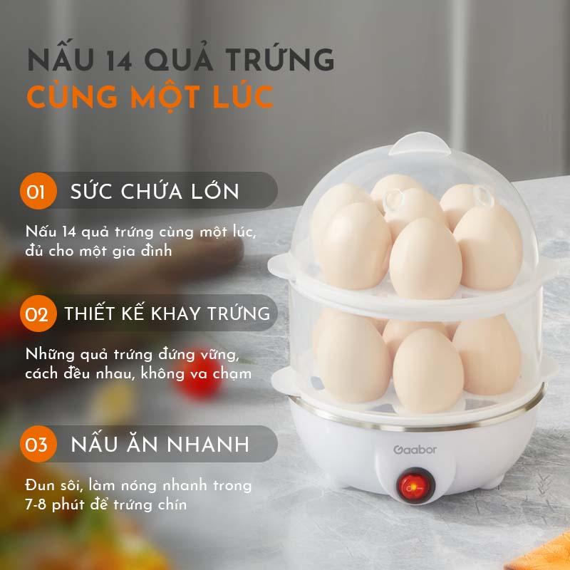 Nồi hấp trứng 2 tầng GAABOR GE-M03A - Hàng chính hãng