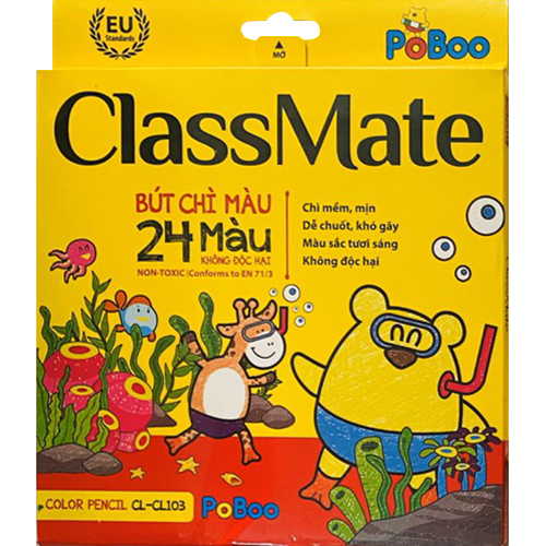 Bút Chì Màu Classmate CL103 - 24 Màu