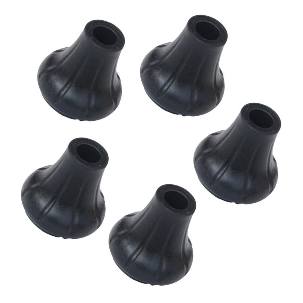 5pcs Trekking Pole Tips Walking Stick Cover Protector Climbing Gear