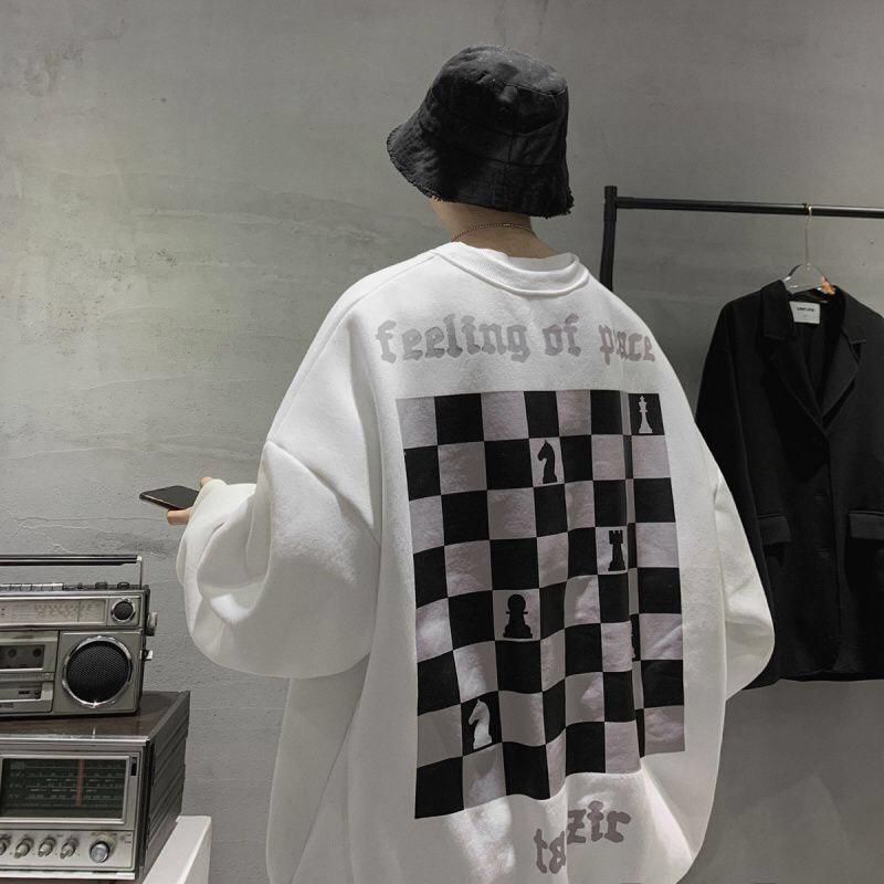 Áo hoodies sweater nam nữ hình cờ vua