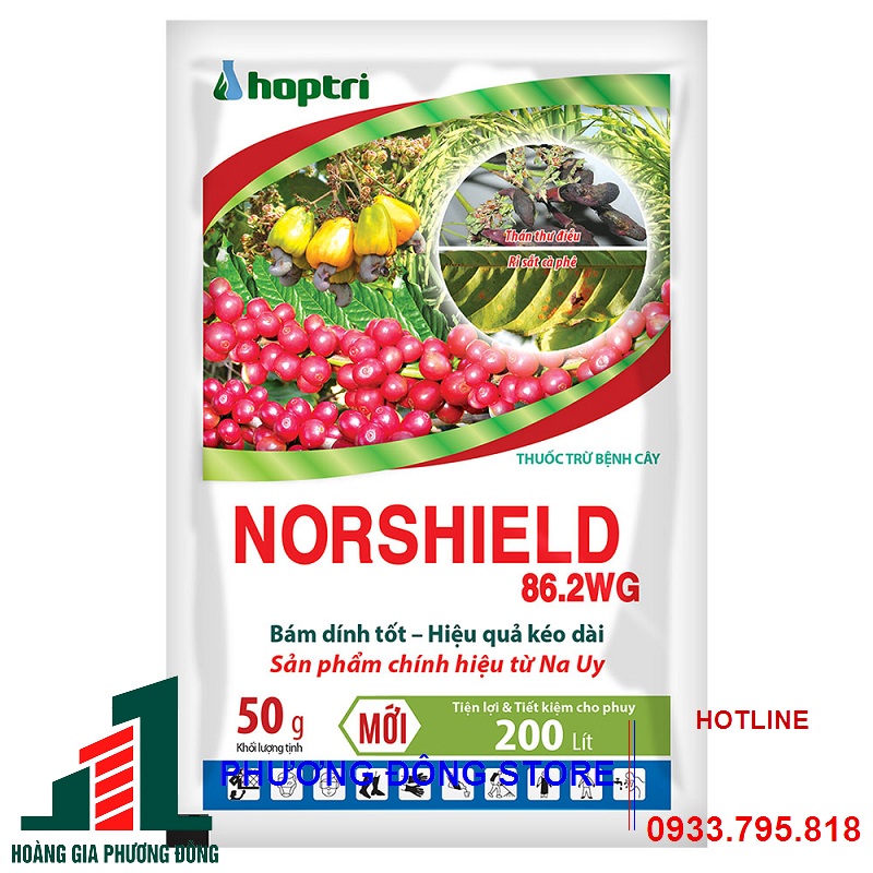 Thuốc trừ bệnh cho cây trồng Norshield 86.2WG - gói 50g, gói 150g