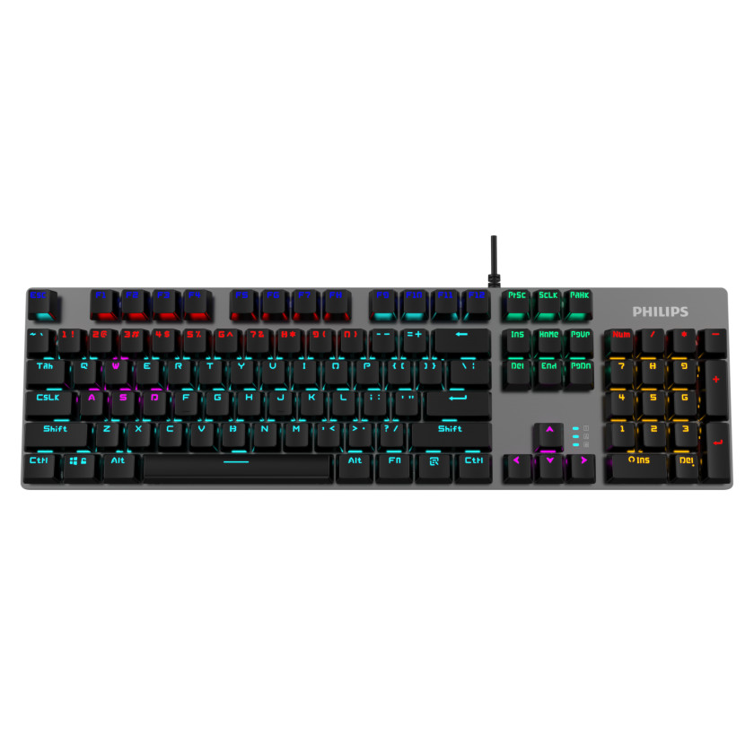 Bàn Phím Cơ Gaming Philips SPK8404/ G404 LED RGB - HÀNG CHÍNH HÃNG