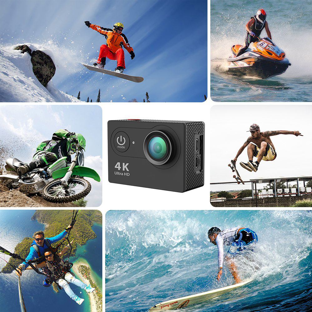 Camera Hành Trình 4K Ultra HD Wifi Kết Nối Với Điện Thoại Live Stream H9R Cao Cấp AZONE