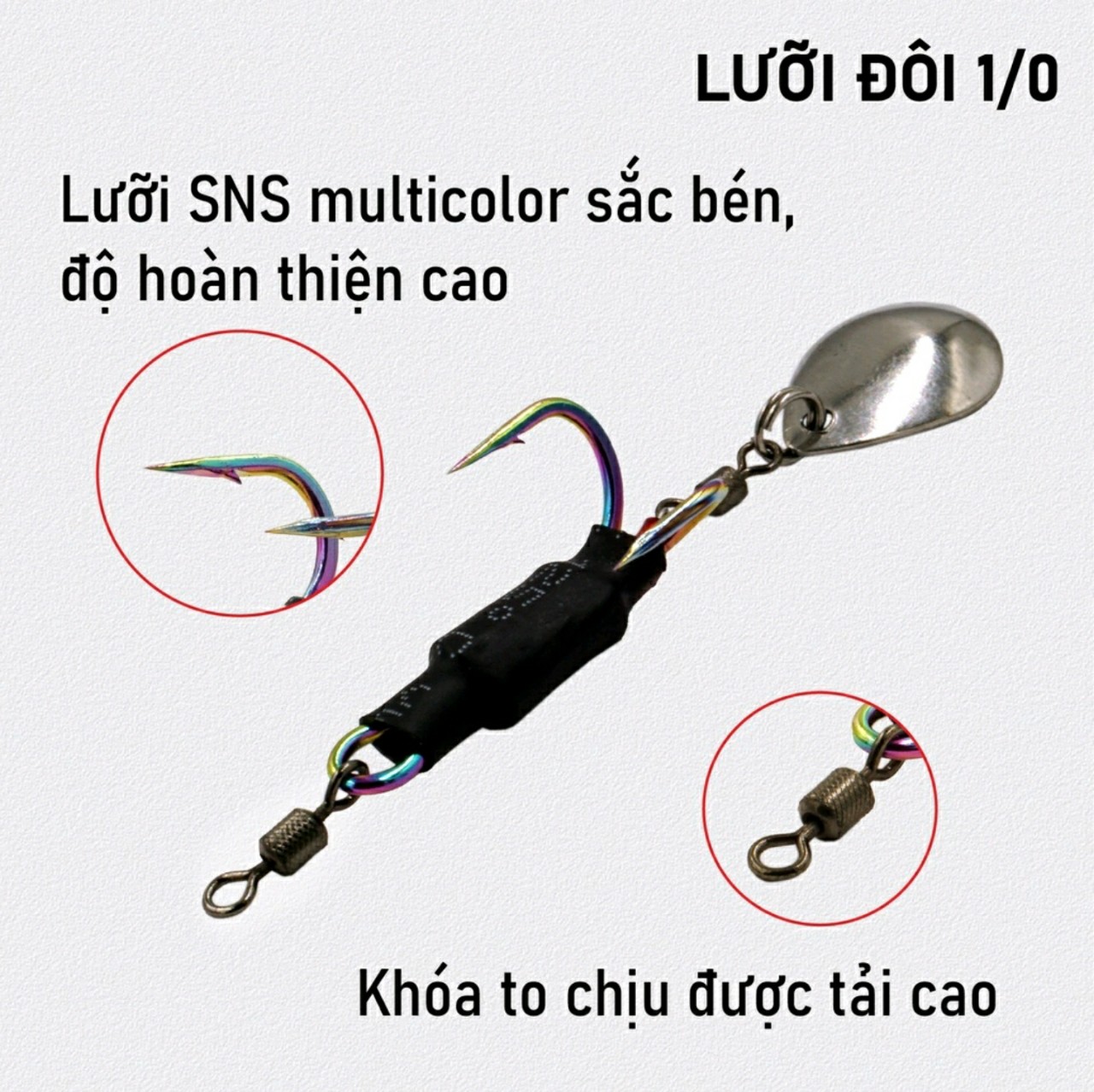 NHÁI HƠI POISON RAFA - 3.9CM 9G - mồi giả Thái Lan câu lure cá lóc giá rẻ siêu nhạy