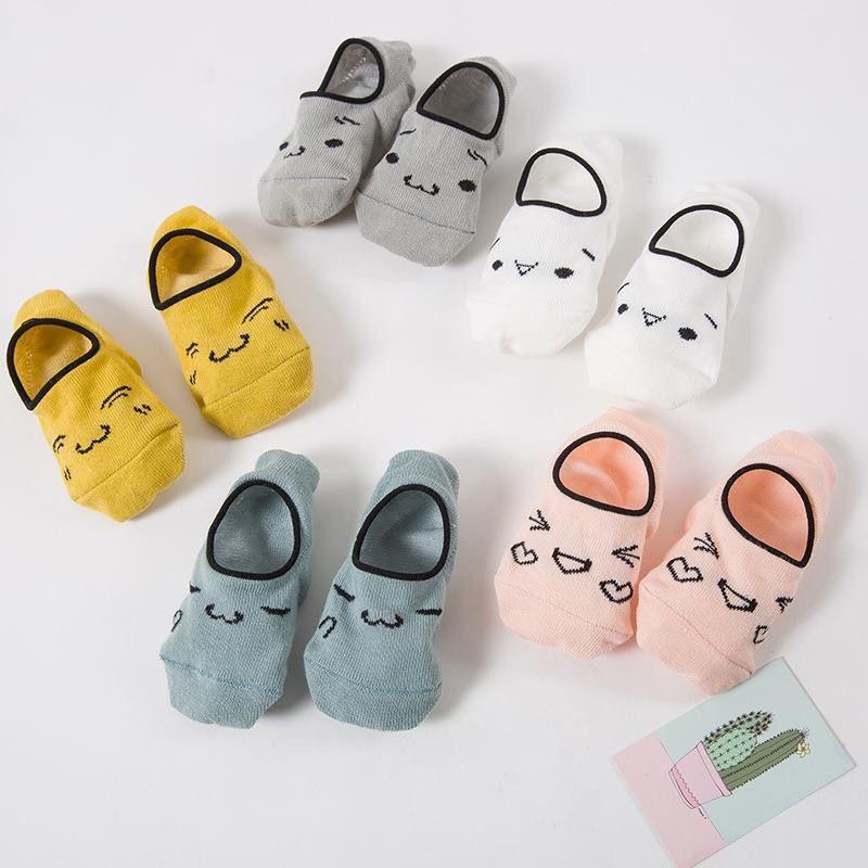 Tất Trẻ Em ️️ Set 5 Chiếc Tất lười cho bé trai bé gái hình ngộ nghĩnh đáng yêu ️ Tất Cotton Cao cấp mã T03