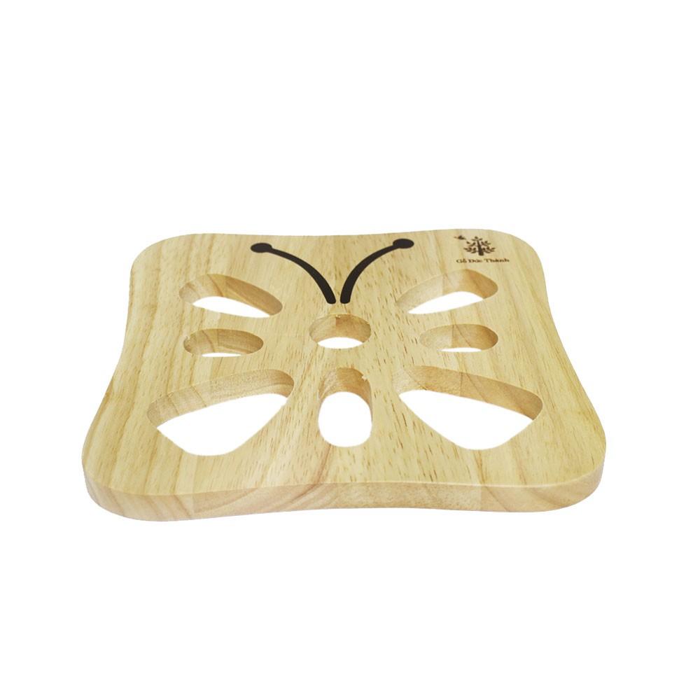 Đế lót nồi hình bướm |Gỗ Đức Thành - 09721 | Tiện dụng, chắc chắn, chịu nhiệt | Hàng Việt Nam chất lượng cao