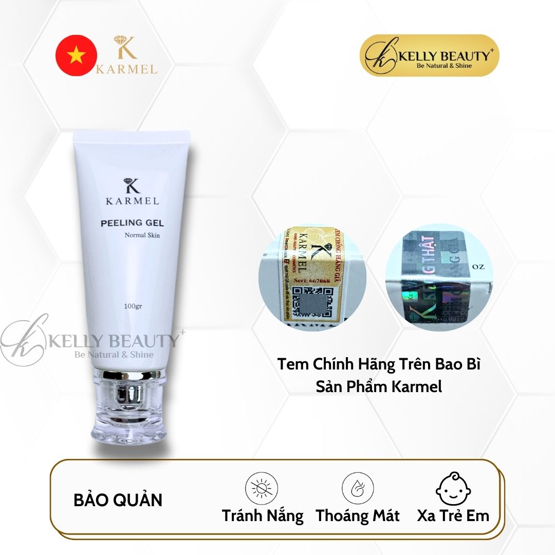 Tẩy Tế Bào Chết Da Khô Karmel Peeling Gel Normal Skin - Giảm Dày Sừng, Da Sáng Mềm Mịn | Kelly Beauty