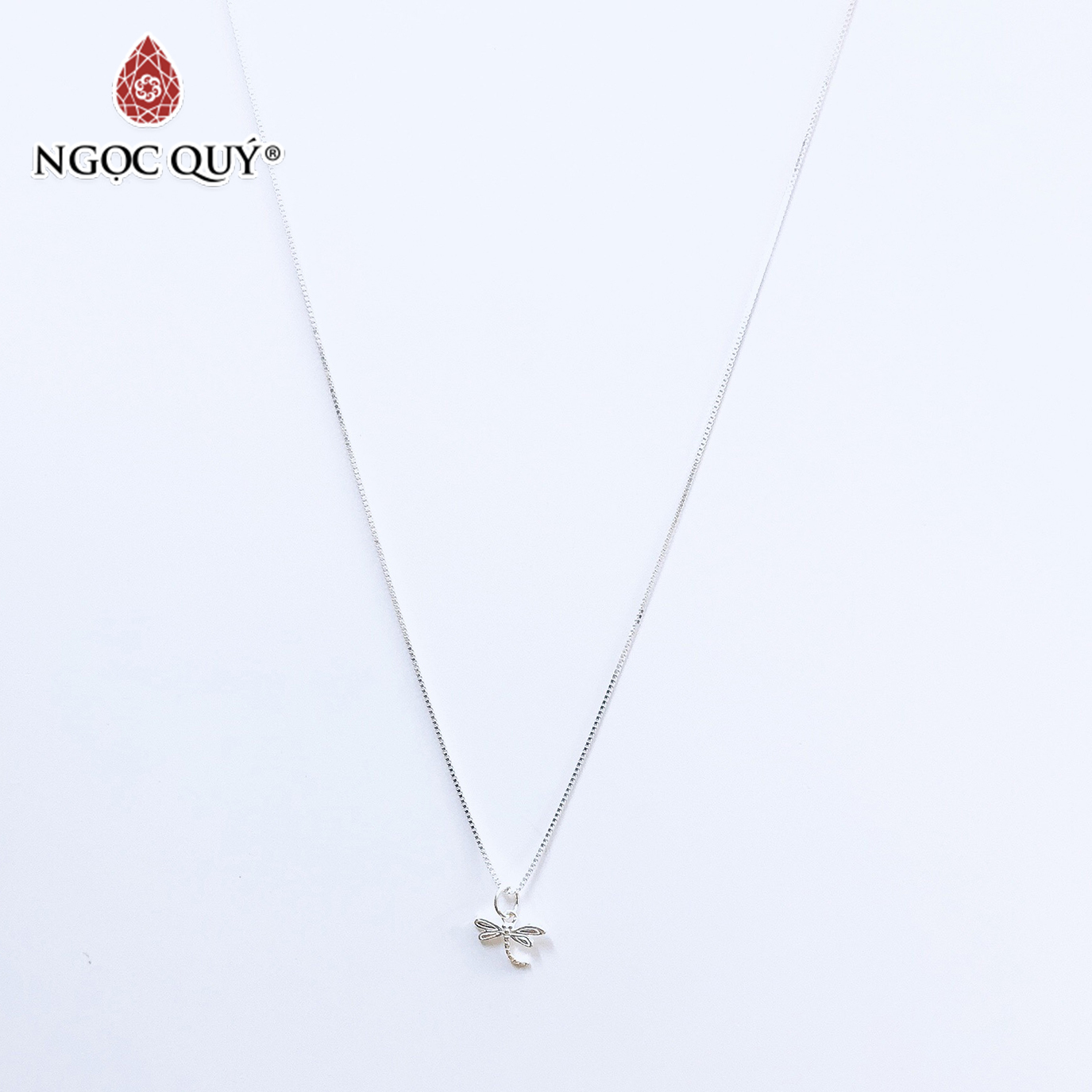 Dây chuyền bạc mặt chuồn chuồn - Ngọc Quý Gemstones