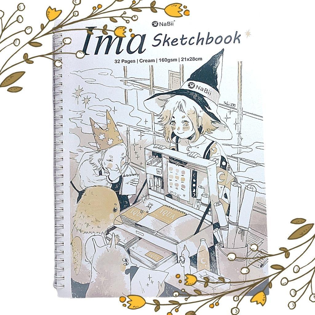 Sổ vẽ chì - Sổ Nabii Ima Sketchbook - 32 trang - Khổ giấy A4