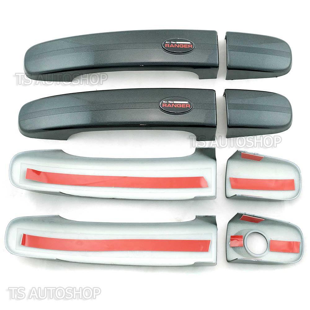Bộ ốp tay và hõm cửa dành cho Ford Ranger màu đen