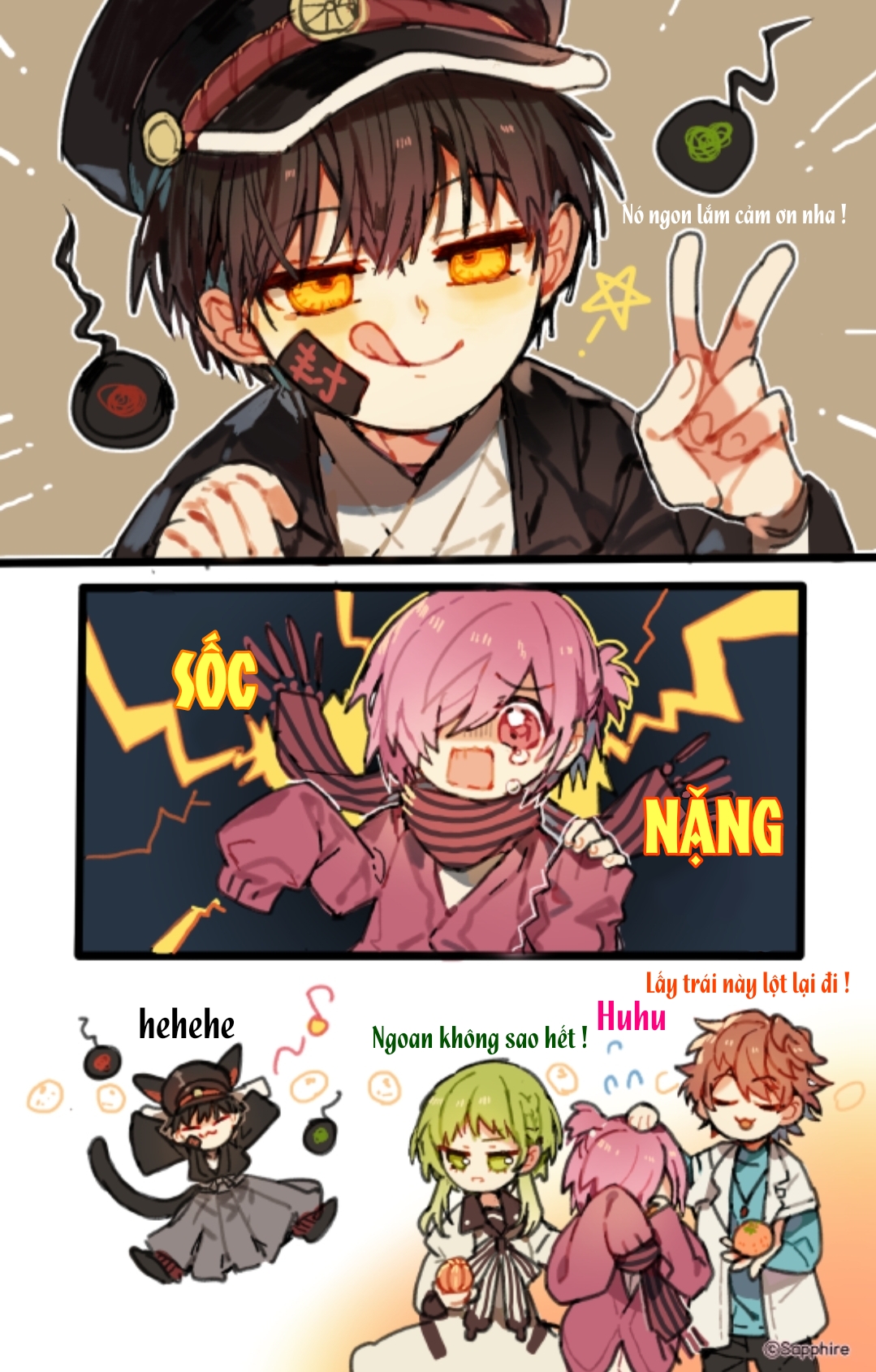 những mẫu truyện nhỏ của hanako do fan vẽ chapter 5 2