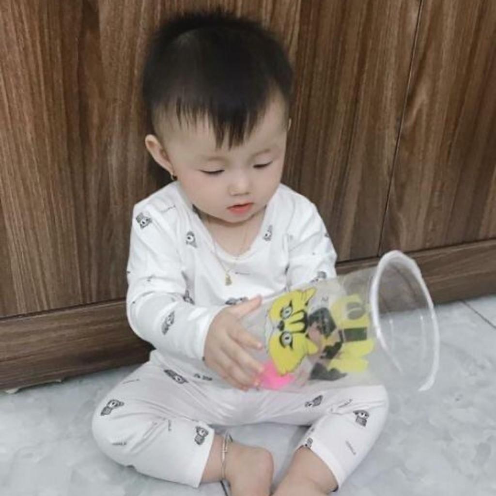 Bộ Dài Tay Thun Lạnh Cho Bé Trai & Bé Gái Từ 6kg Đến 18kg