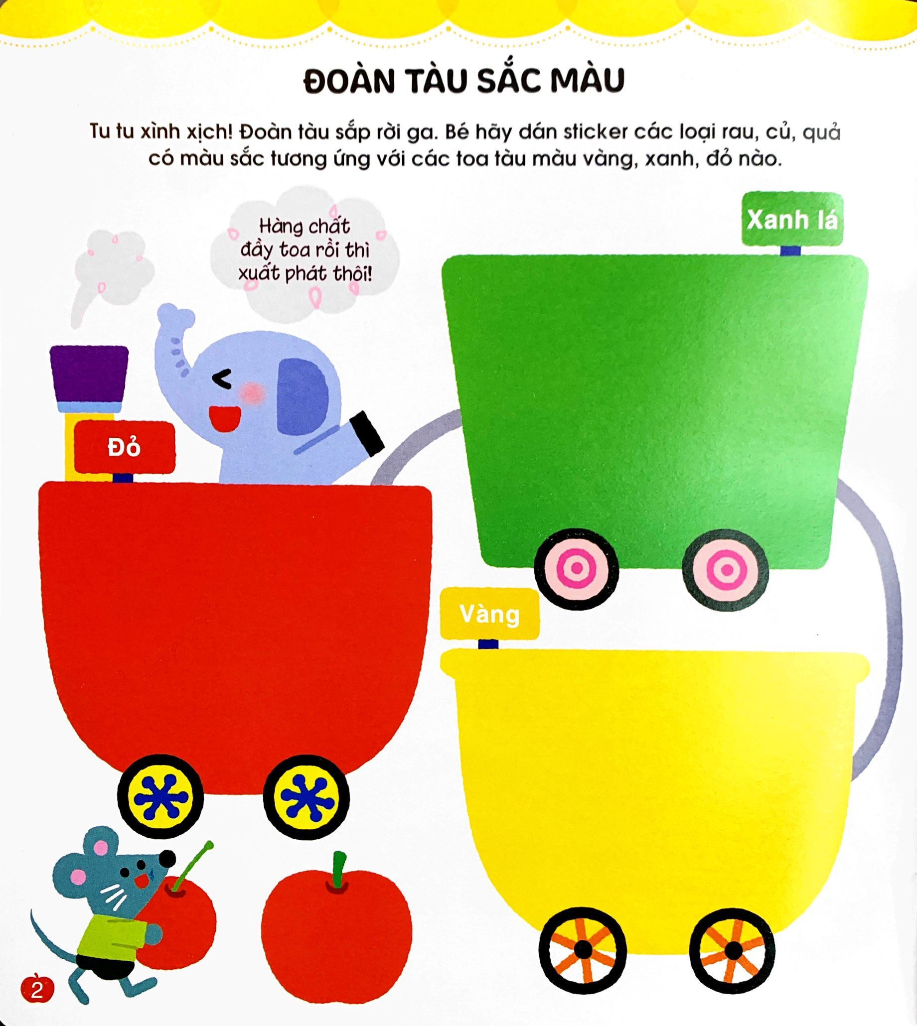Phát  Triển Trí Não Cho Trẻ Qua Tô -Dán Và Nối Hình - Món Ăn