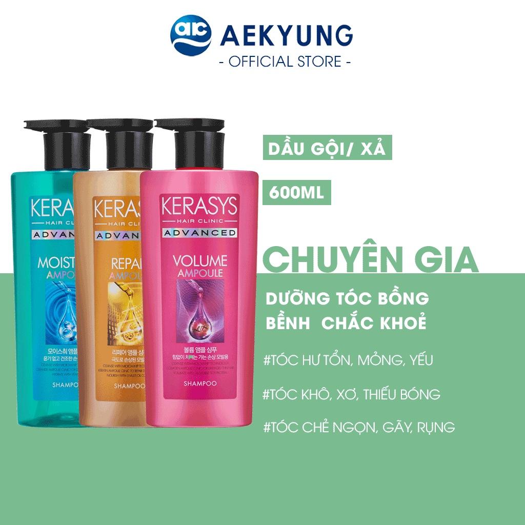 Bộ dầu gội và dầu xả KERASYS ADVANCED chăm sóc tóc chắc khỏe, cải thiện tóc cho người dùng