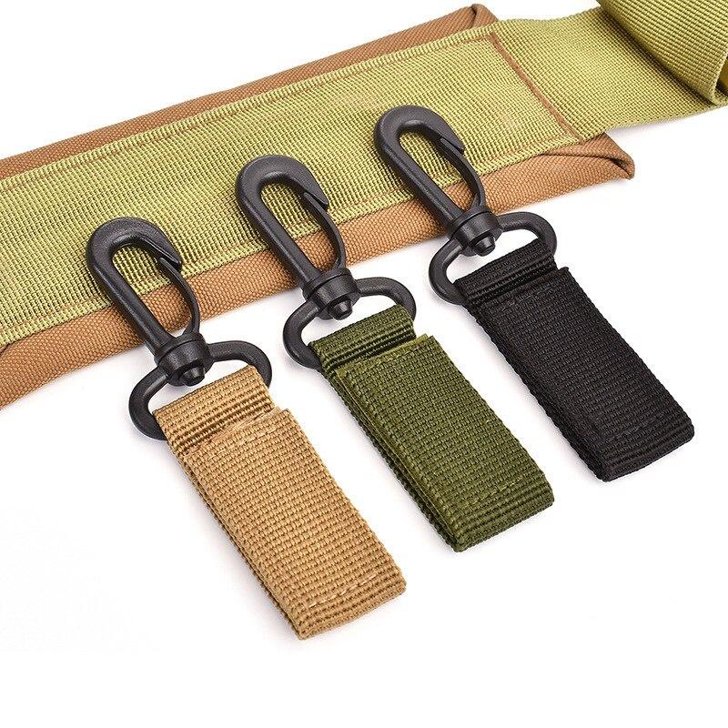 Climbing Accessory Outdoor Carabiner Strength Nylon Tactical Backpack Key Hook Webbing Buckle Hanging System Belt Buckle Hanging